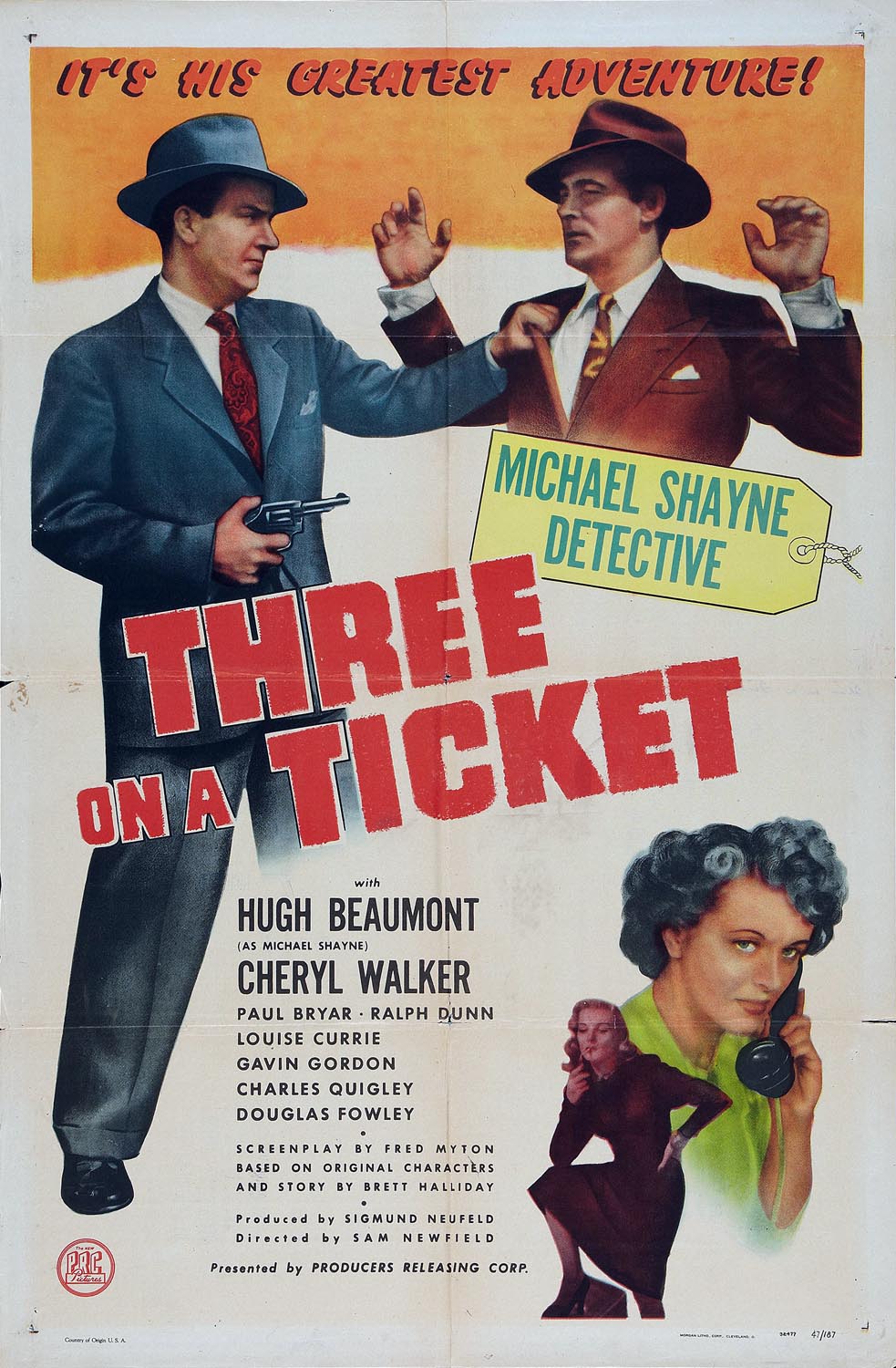 THREE ON A TICKET